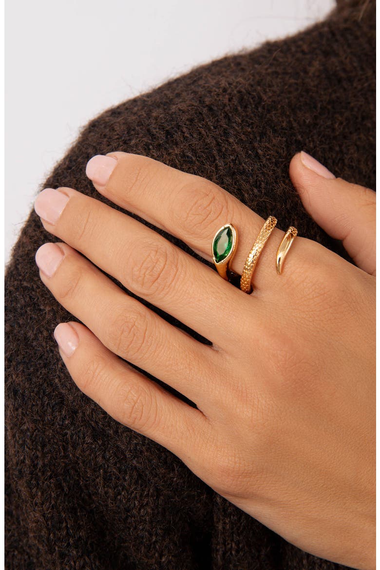 Marquise Coil Ring, Alternate, color, EMERALD