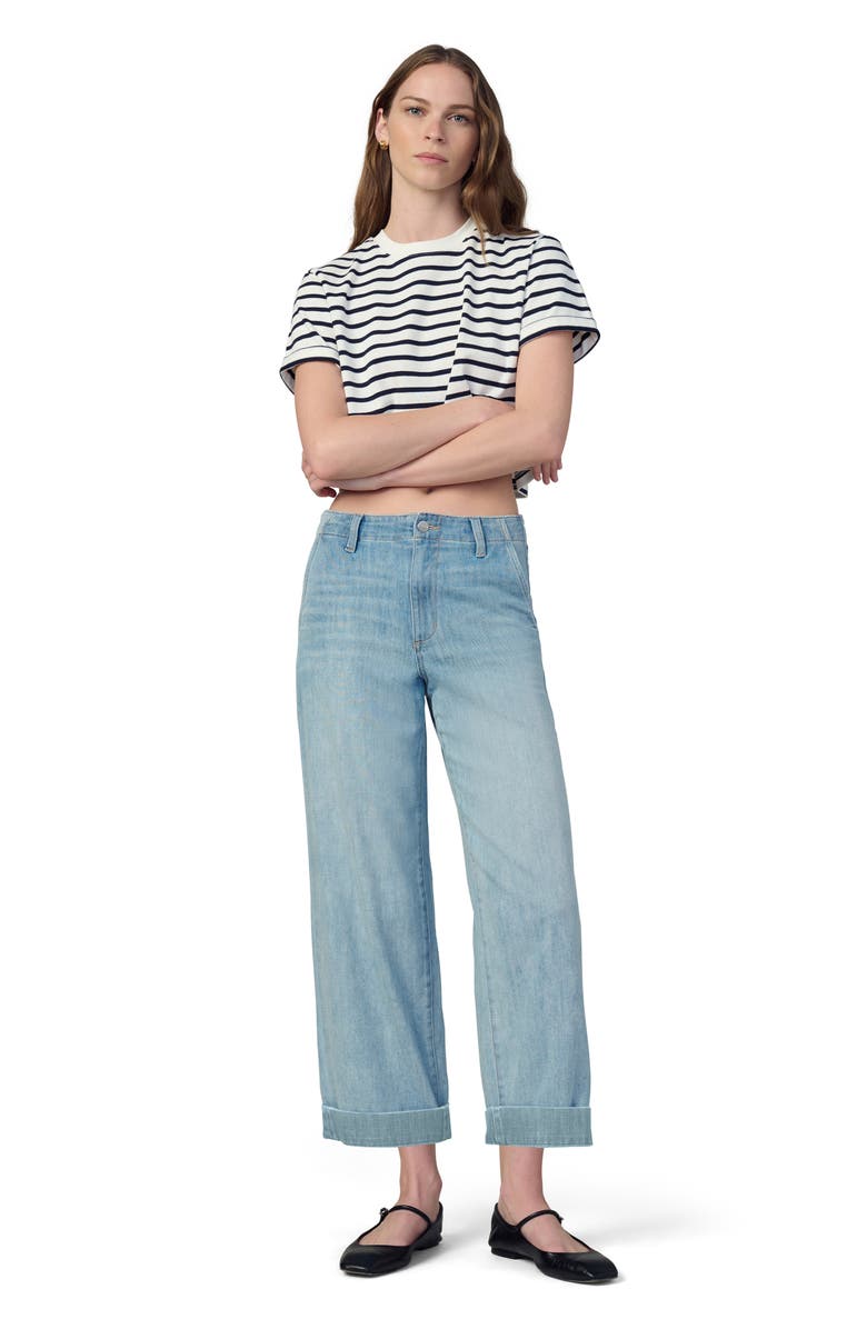 Joe's The Karter High Waist Cuffed Wide Leg Jeans, Alternate, color, Best Days