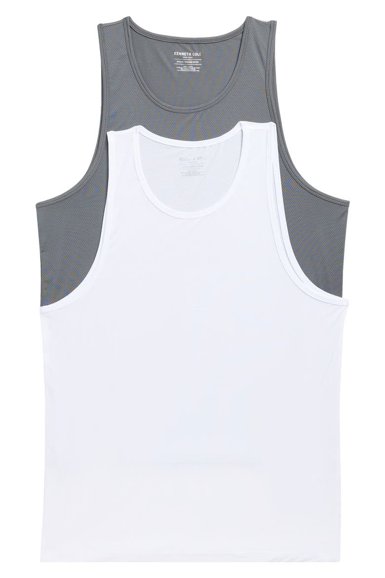 2-Pack Mesh Tanks, Main, color, WHITE / GRANIT