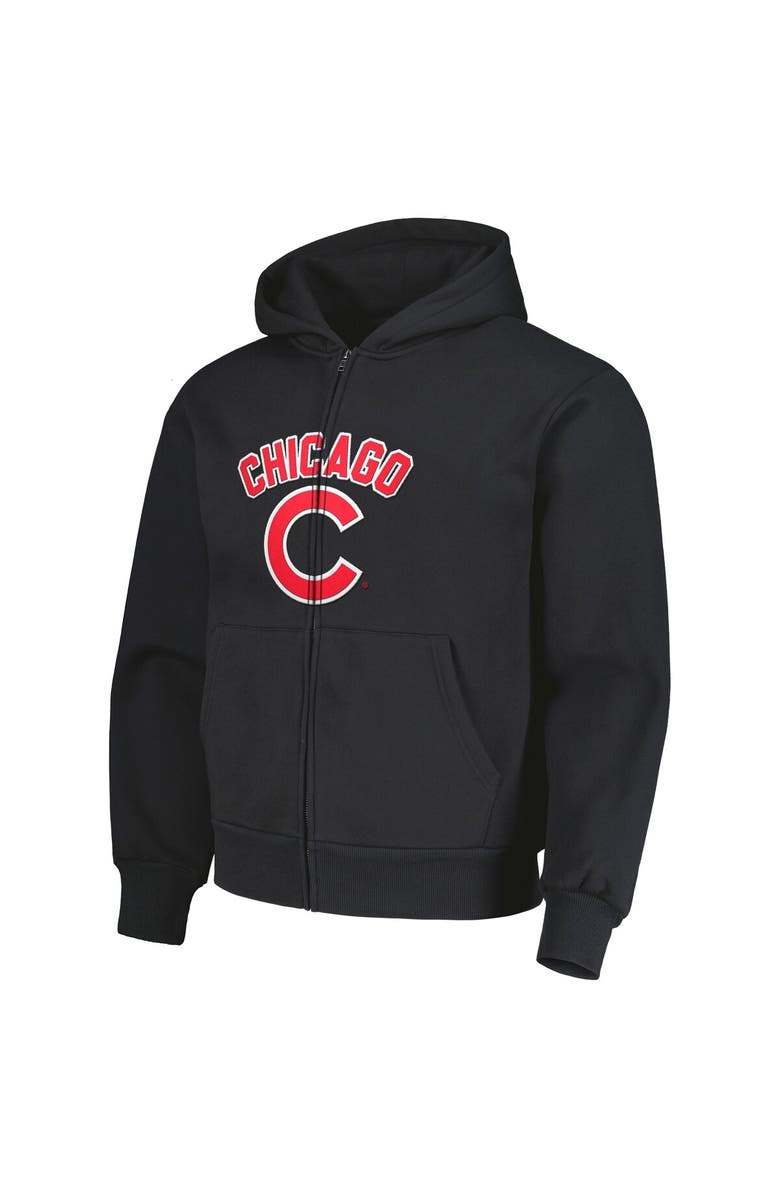 PLEASURES Men's PLEASURES Black Chicago Cubs Opening Day Full-Zip Hoodie, Alternate, color, Black