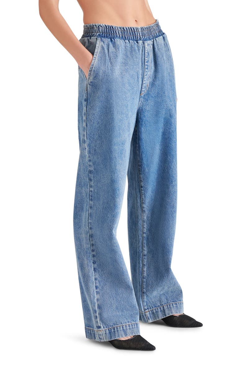 Steve Madden Gilda Wide Leg Denim Pants, Alternate, color,