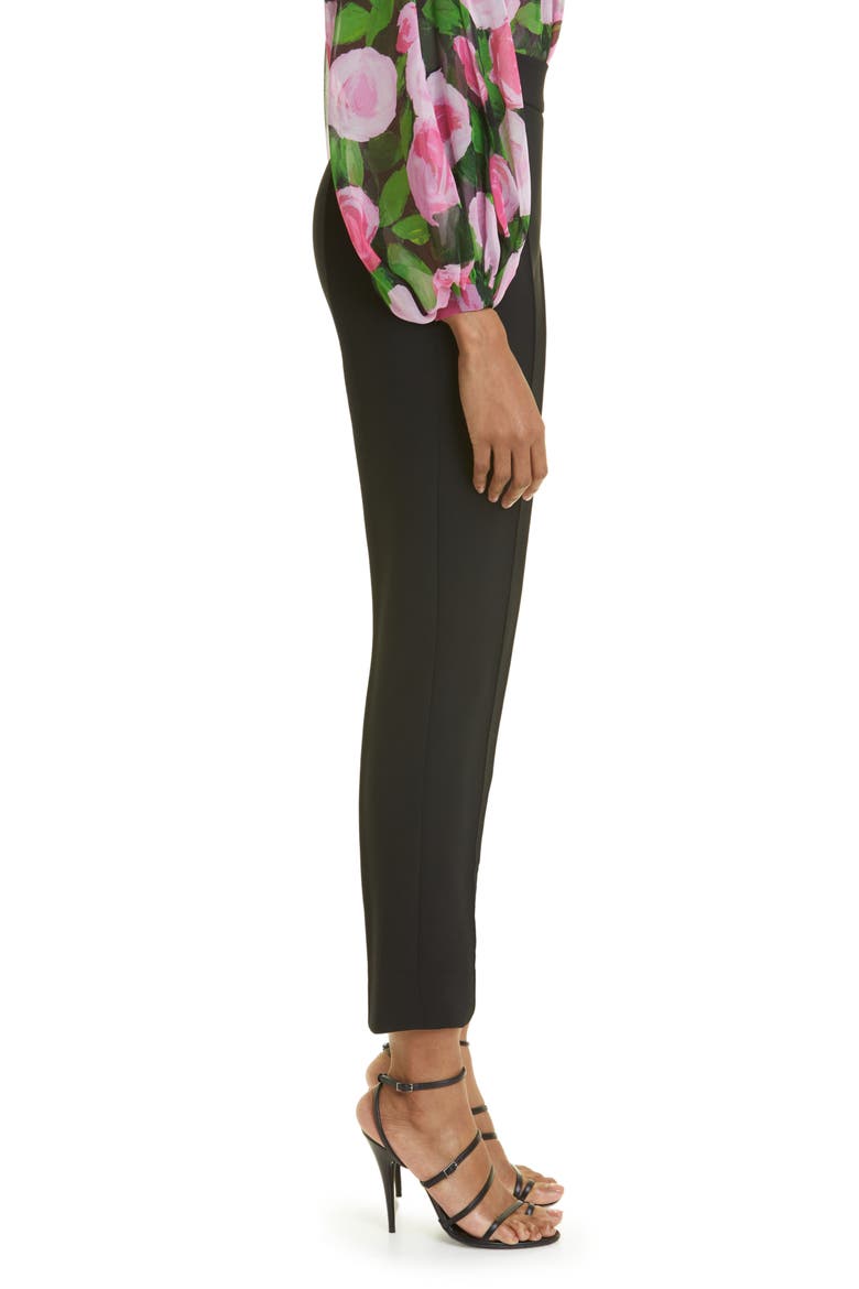 High Waist Skinny Ankle Pants, Alternate, color, BLACK