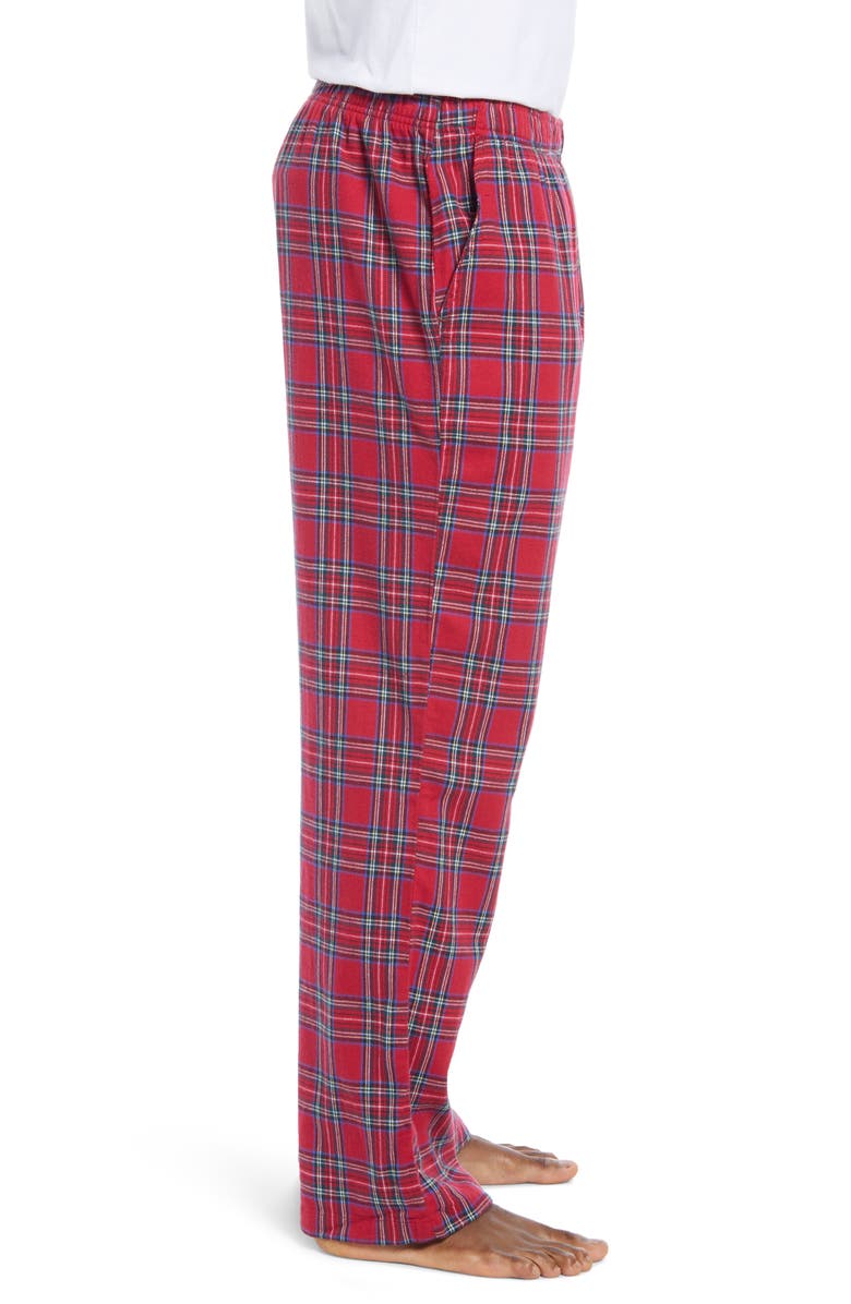 L.L.Bean Men's Plaid Flannel Pajama Pants, Alternate, color,