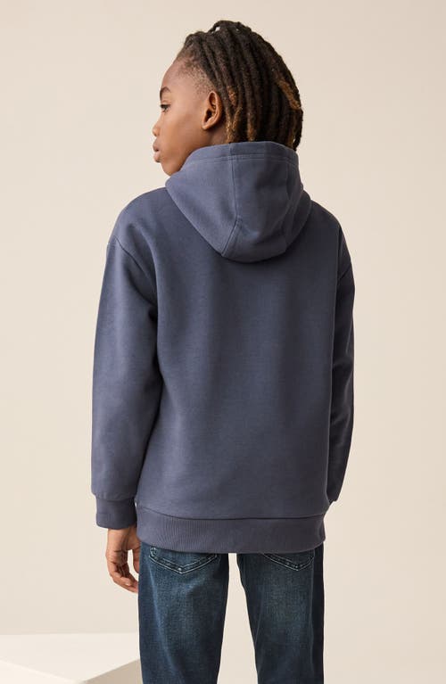 Next Kids' Car Cotton Blend Graphic Hoodie In Blue