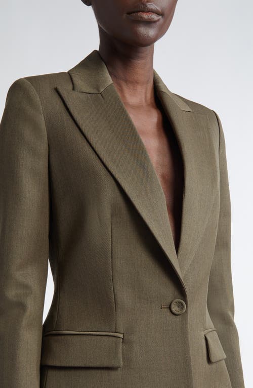Altuzarra Beatty Virgin Wool Blazer In 000216 Dry Age Mel.