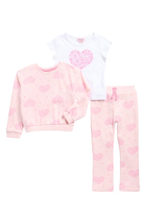 Graphic T-Shirt, Sweatshirt & Leggings Set (Toddler)