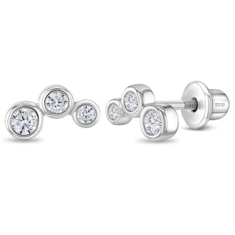 Bezel Climber Earrings