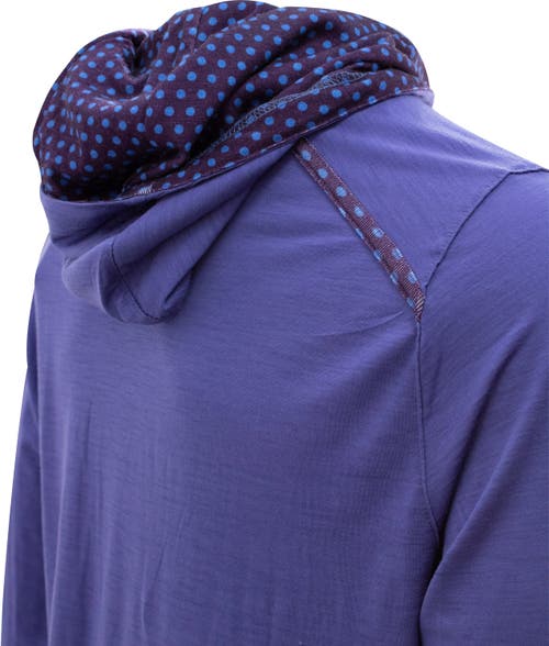 Lords Of Harlech Hugo Extra Fine Merino Wool Lightweight Hoodie In Multi