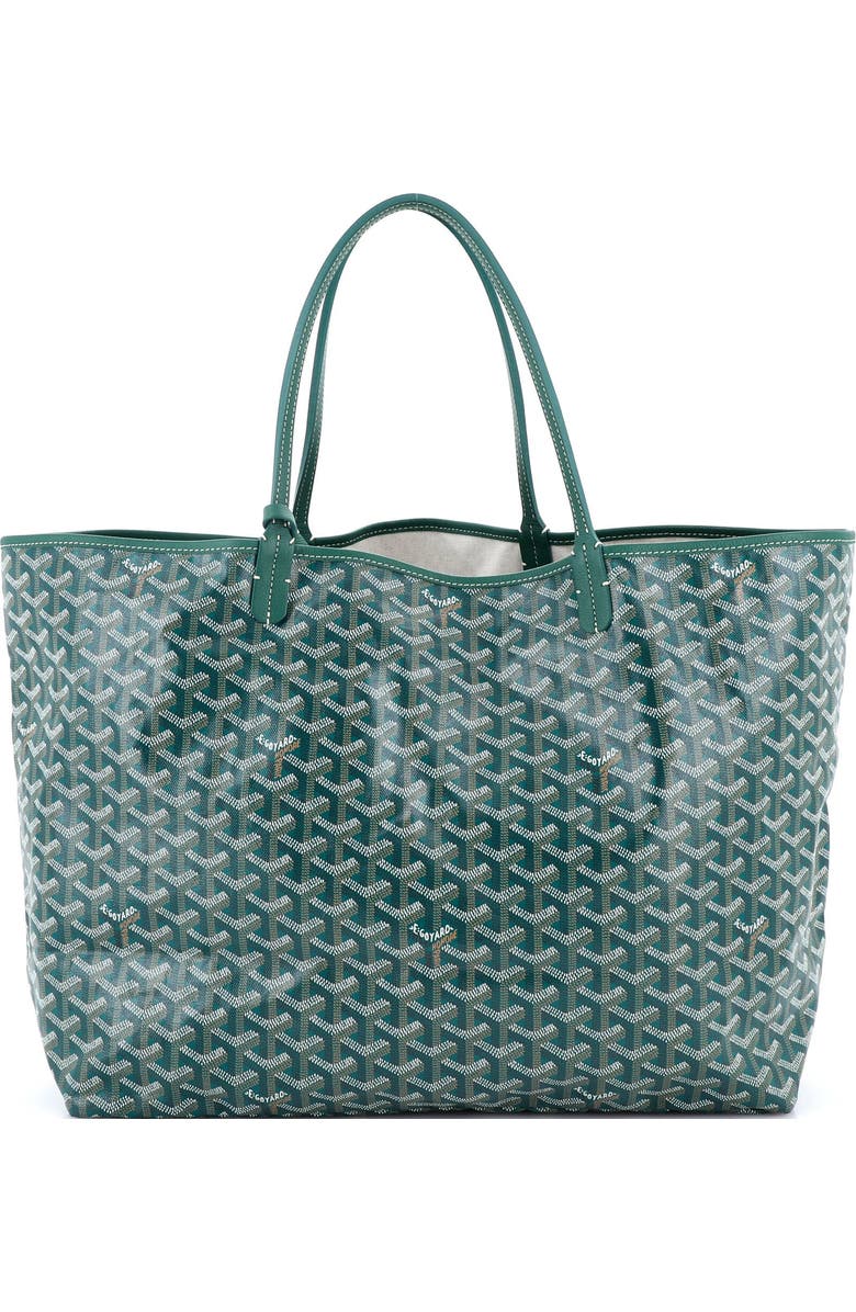 Pre-Owned Goyard Saint Louis Tote Coated Canvas GM, Main, color, Green