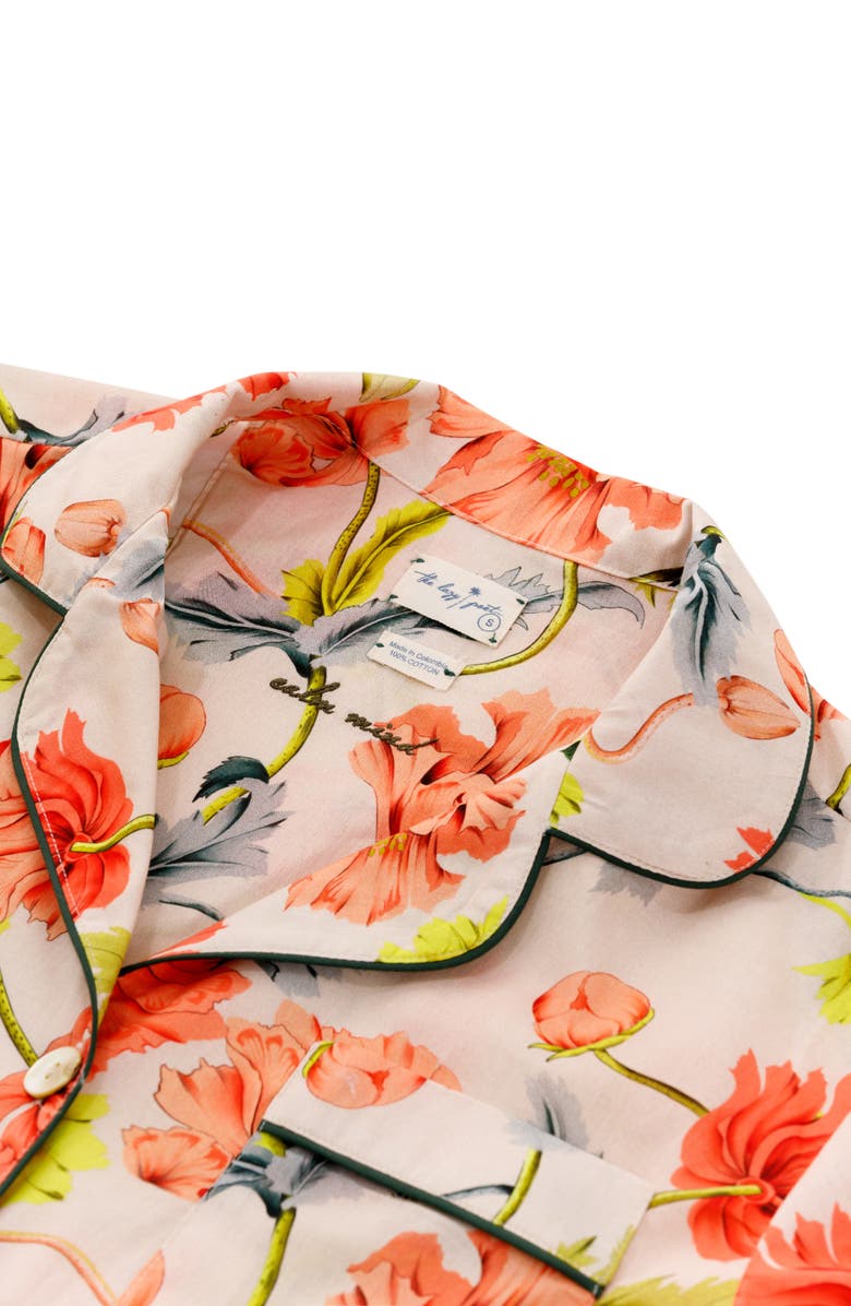 The Lazy Poet Nina Floral Cotton Short Pajamas, Alternate, color,