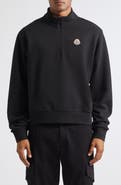 Moncler Quarter Zip Cotton Pullover