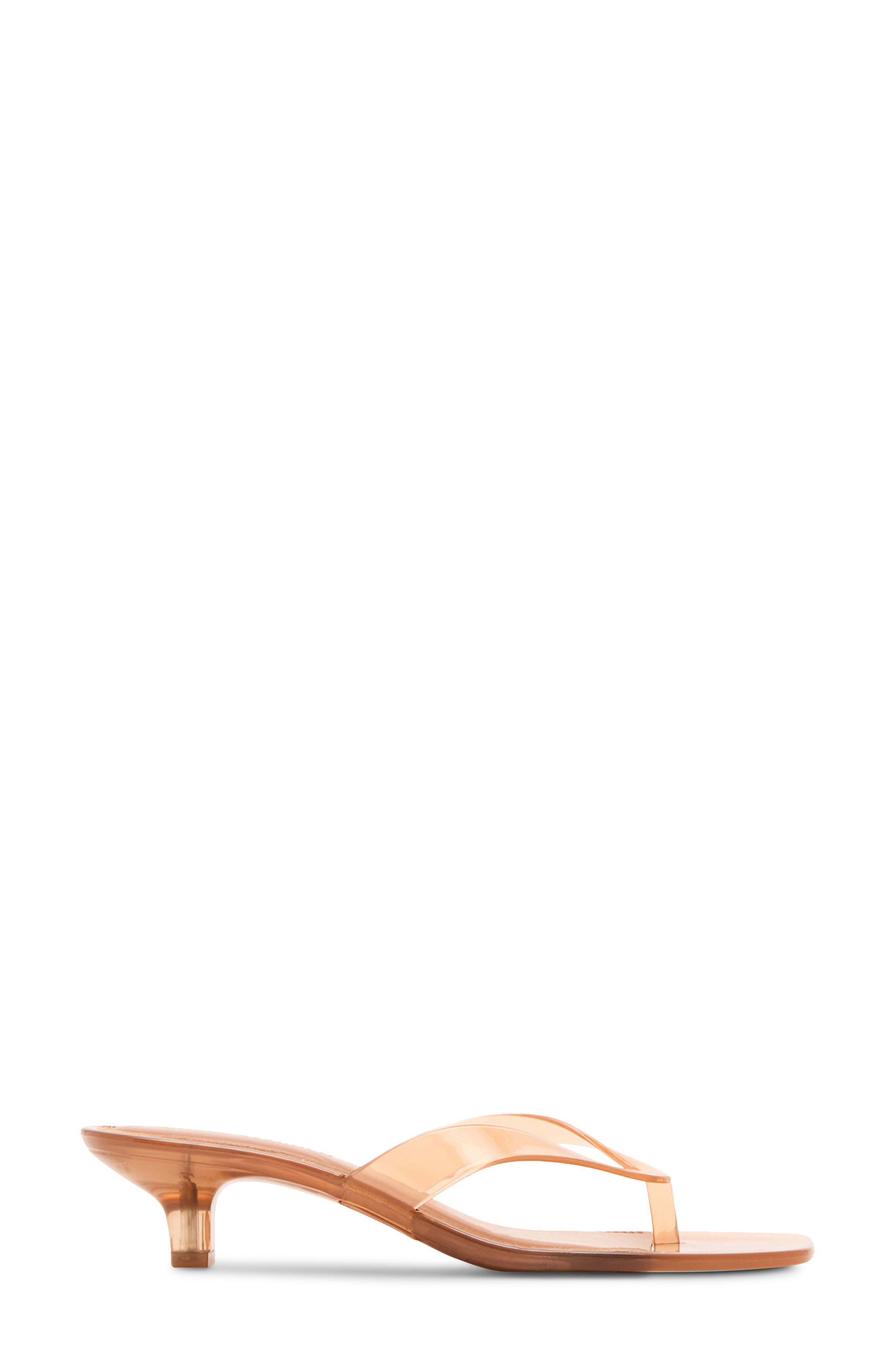 Steve Madden Tracie Kitten Heel Flip Flop, Alternate, color, Tan