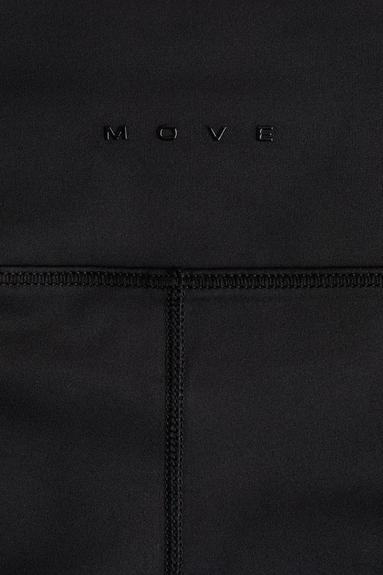 Flared Sports Leggings With Drymove, Alternate, color, Black