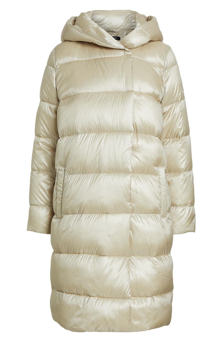 Lauren Ralph Lauren Pillow Hood Longline Down Coat, Main, color,