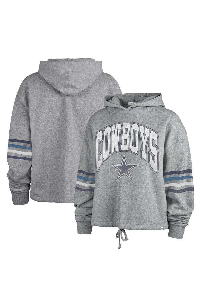 '47 Women's '47 Heather Gray Dallas Cowboys Upland Bennett Pullover Hoodie, Main, color, Gray
