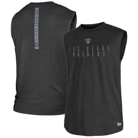 Men's New Era Black Las Vegas Raiders Team Muscle Tank Top