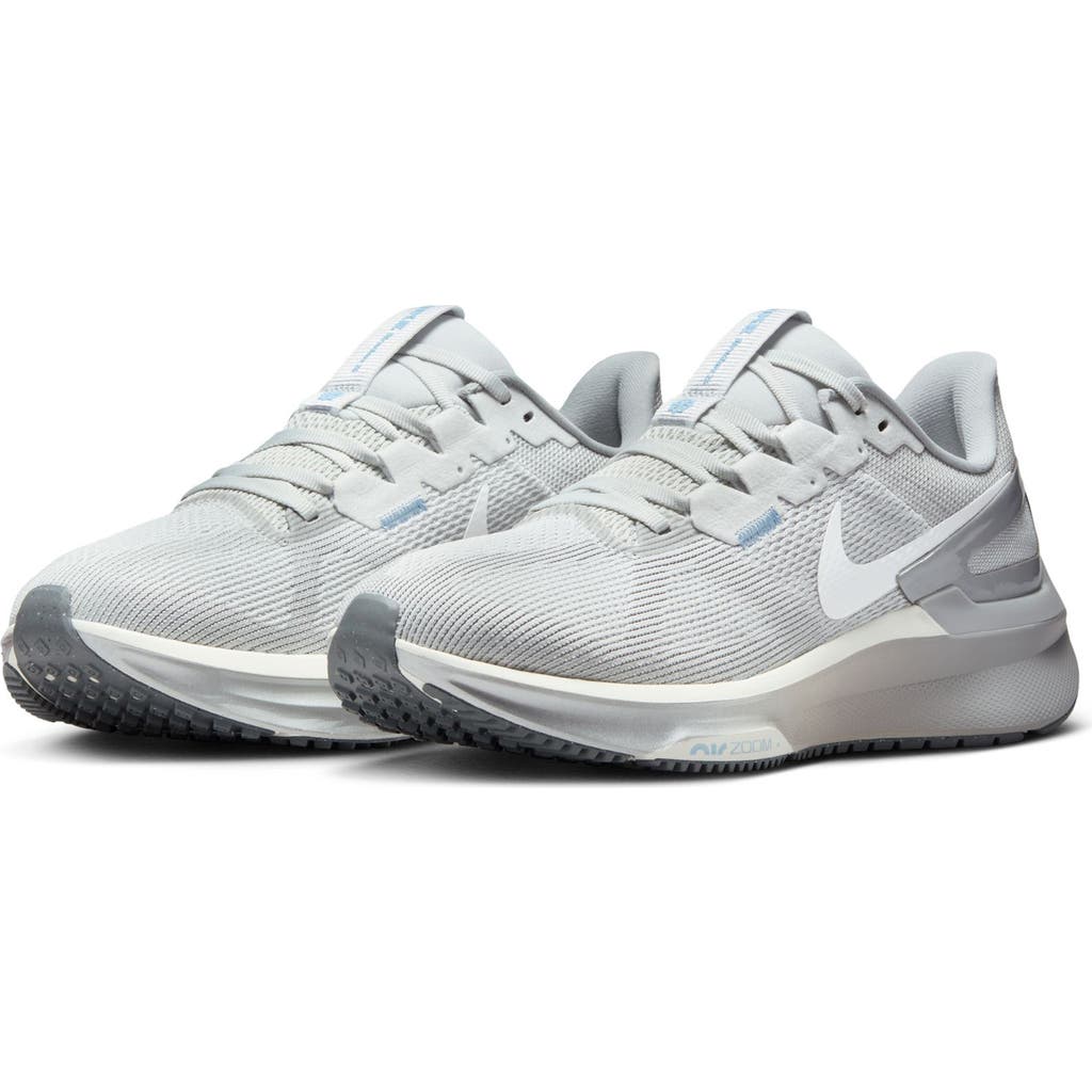 Nike Air Zoom Structure 25 Road Running Shoe In Gray