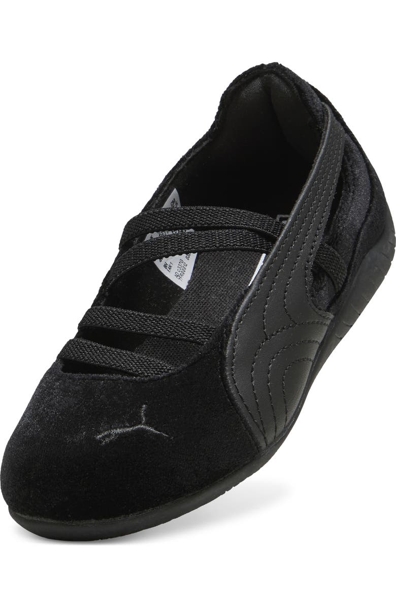 PUMA Kids' Speedcat Ballet Velvet Sneaker, Alternate, color, Black