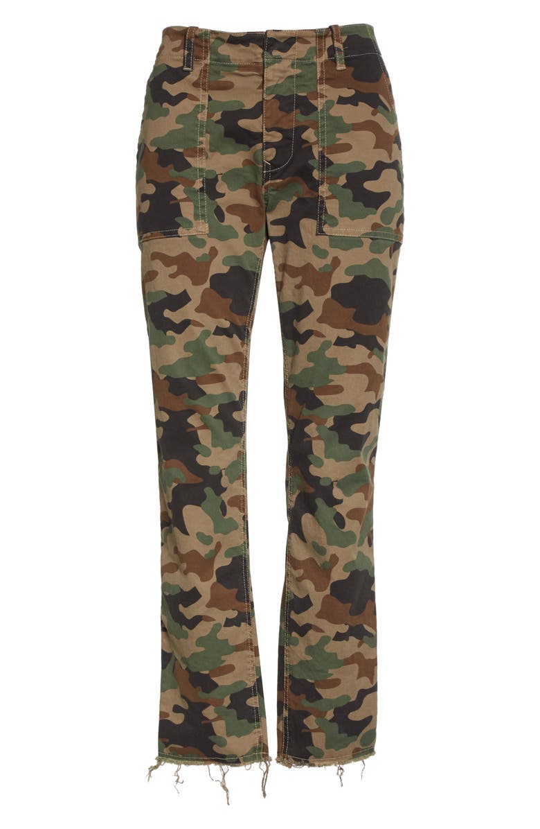 Nili Lotan Jenna Camo Print Crop Pants, Alternate, color,