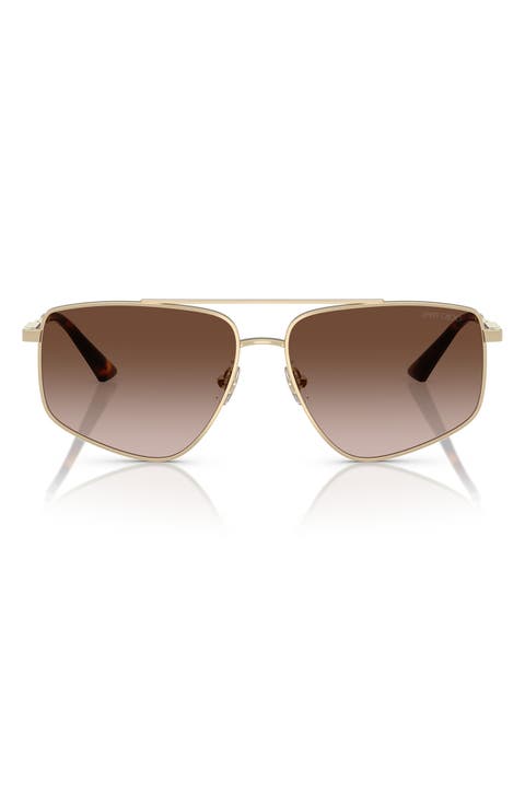 58mm Pilot Sunglasses
