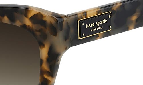 Kate Spade New York Daina 51mm Gradient Cat Eye Sunglasses In Havana/brown Sf