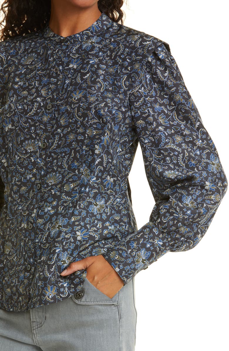 Veronica Beard Drela Print Silk Blouse, Alternate, color,