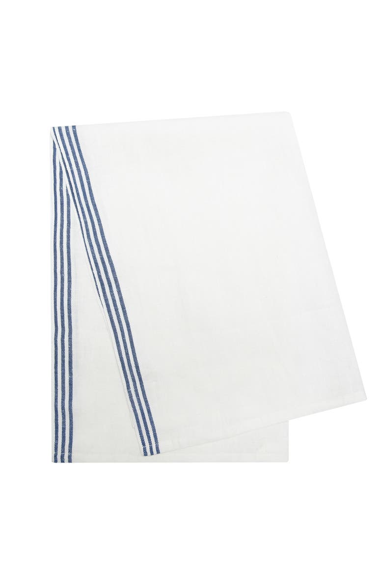 Alsace Tea Towels - Set of 2, Alternate, color, White, Blue 20" x 30"