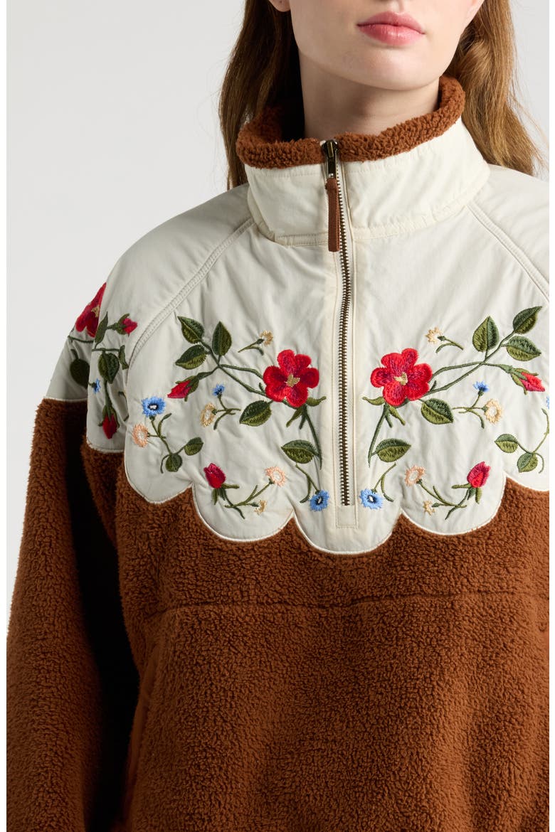 The Plush Wildflower Pullover, Alternate, color, CHESTNUT