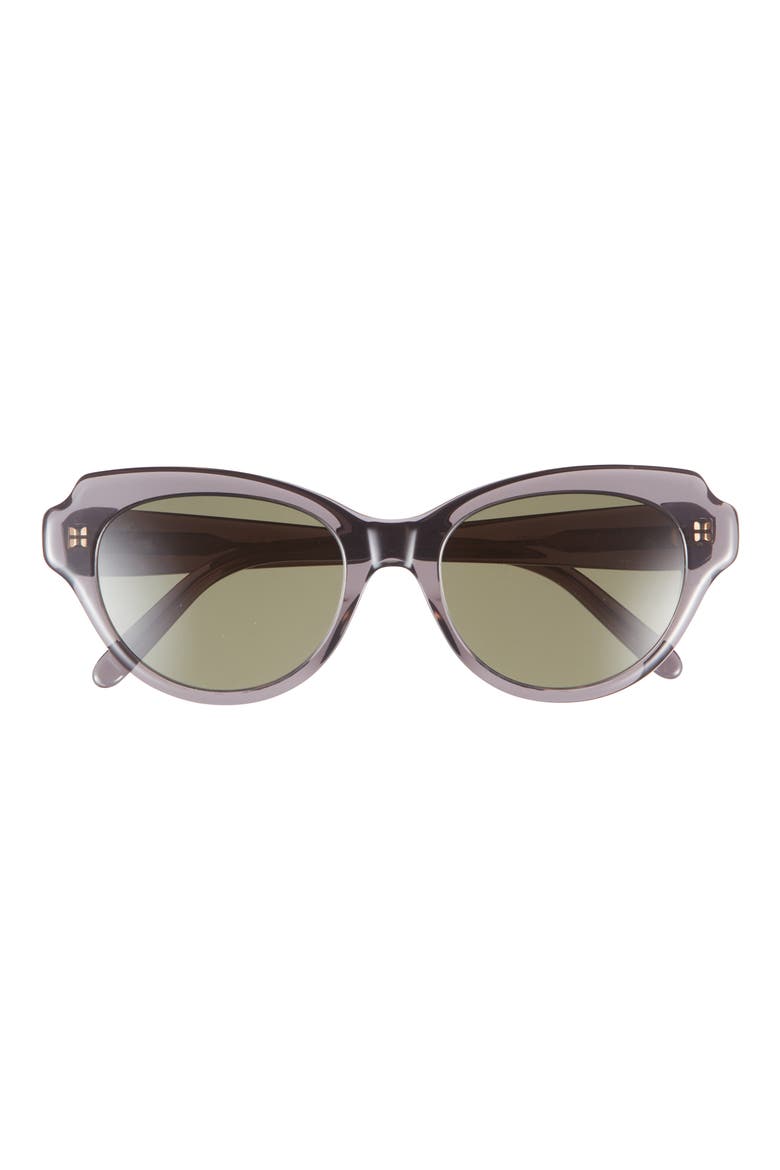 Slim 53mm Round Sunglasses, Main, color, GREY/ OTHER / GREEN