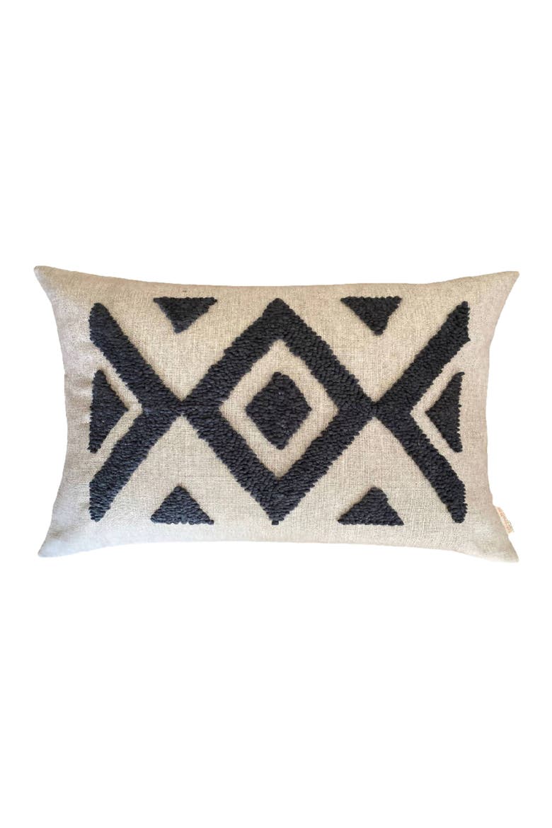 Punch Needle Ndebele Pillow - Cover Only, Alternate, color, Natural - Cover Only