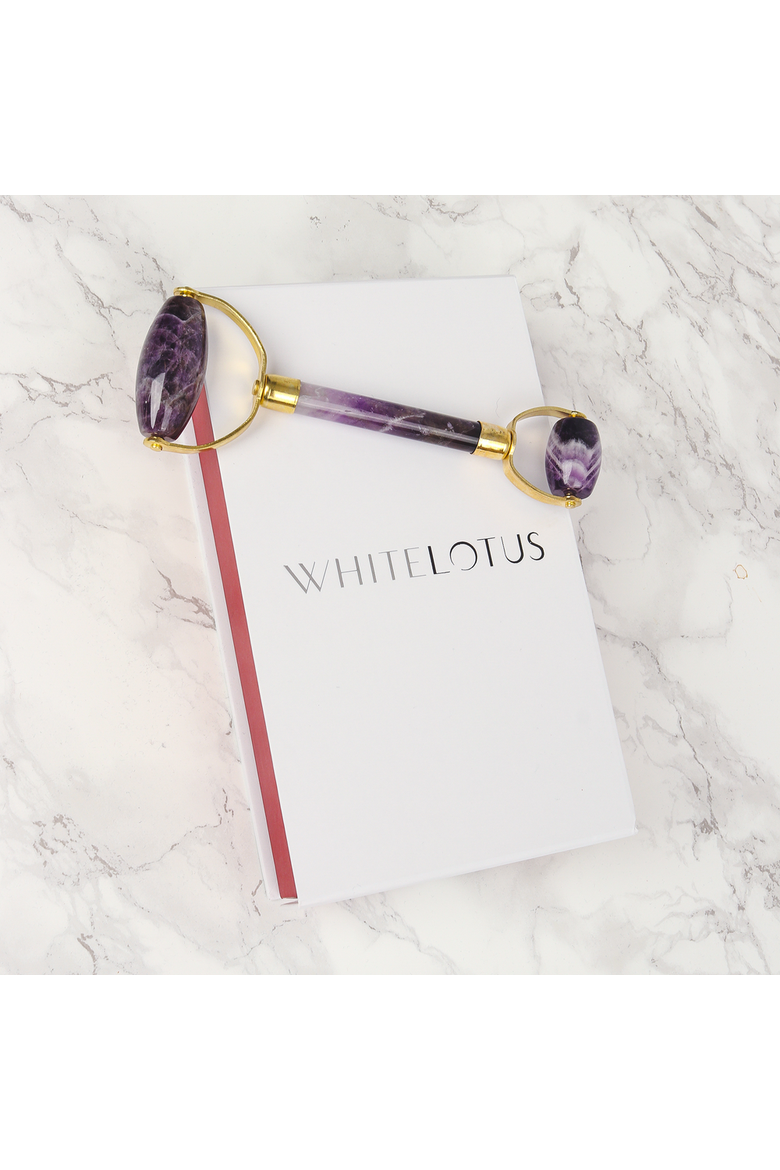 Premium Amethyst Facial Roller, Alternate, color, Purple