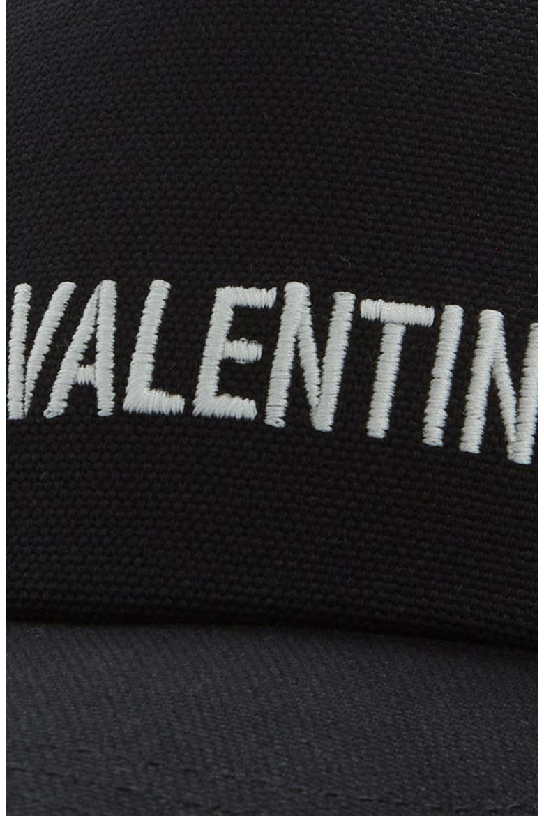 Chez Valentino Embroidered Baseball Cap, Alternate, color, BLACK/ IVORY