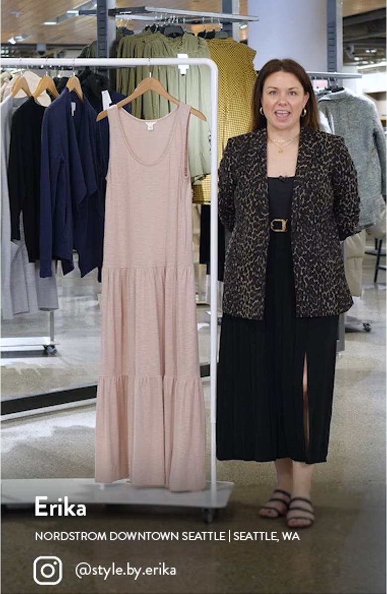 Scoop Neck Tiered Maxi Dress, sales video thumbnail