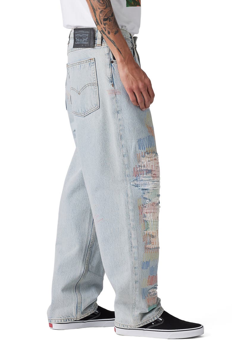 Levi's<sup>®</sup> 501<sup>®</sup> Skateboarding<sup>™</sup> Rip & Repair Super Baggy Jeans, Alternate, color,