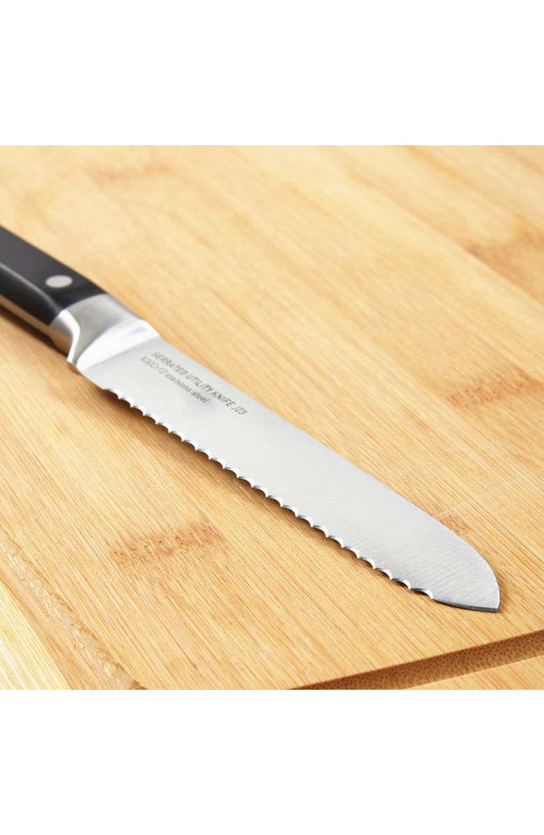 BergHOFF Dina Gene 5" Serrated Knife, Alternate, color, Black