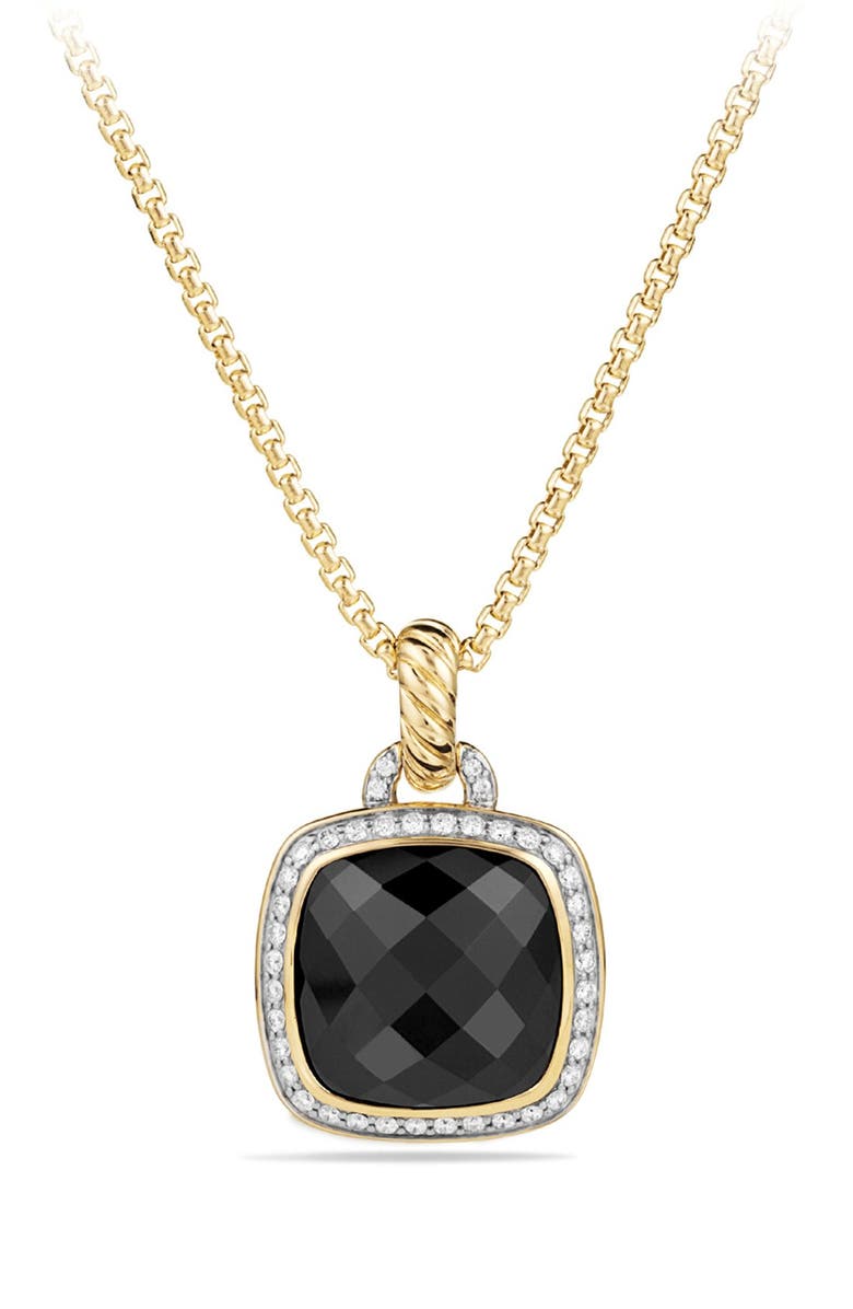 David Yurman Albion Pendant with Diamonds in 18k Gold, Main, color,