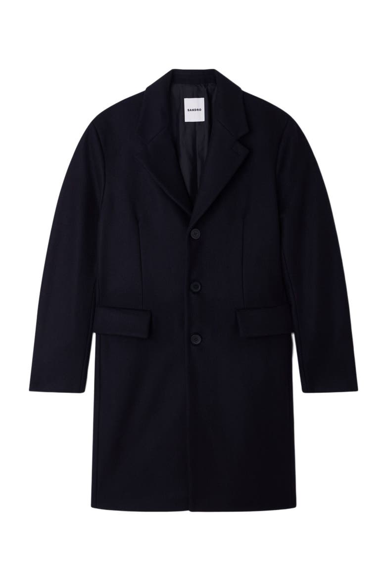 Wool and cashmere coat, Alternate, color, Black