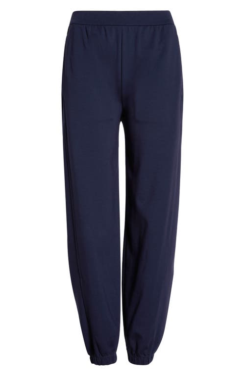 Eileen Fisher Lantern Ankle Ponte Joggers In Black