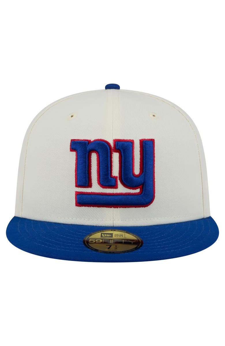 New Era Men's New Era  White/Royal New York Giants Main 59FIFTY Fitted Hat, Alternate, color, 
