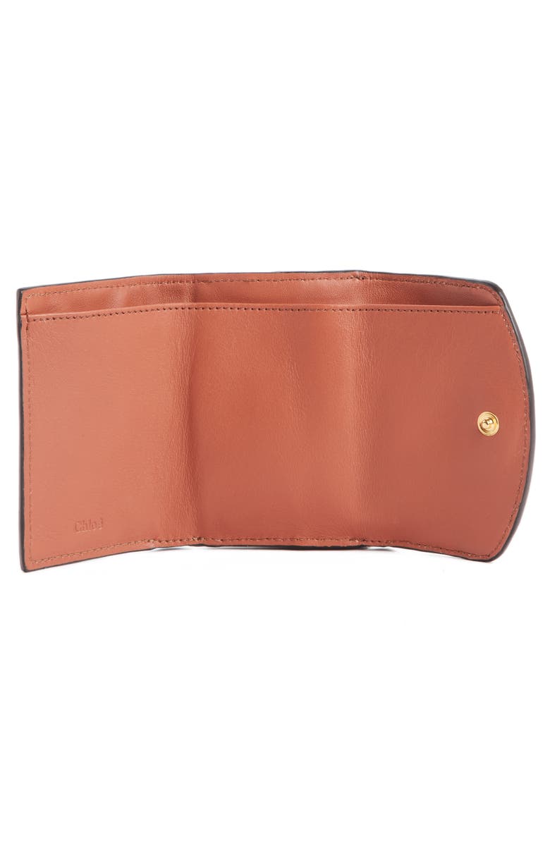 Chloé Mini-C Croc Embossed Leather Wallet, Alternate, color, 