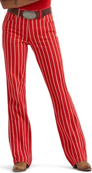 Wrangler Wrancher Rope Stripe Mid Rise Bootcut Jeans
