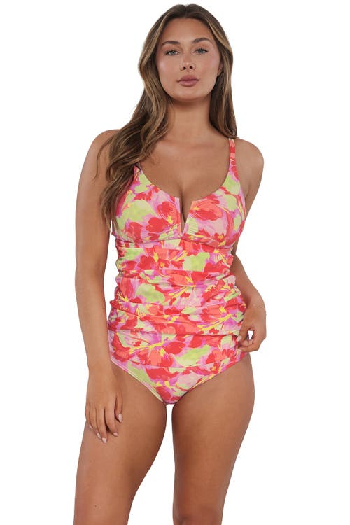 SUNSETS SUNSETS ZURI V-WIRE TANKINI SWIMSUIT TOP 