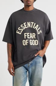 Fear of God Essentials Campus '90s Short Sleeve Logo Graphic T-Shirt