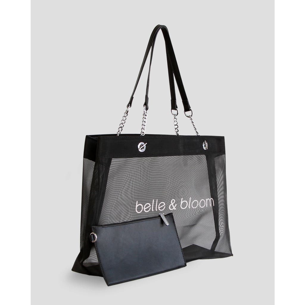 Belle & Bloom Wild Lover Tote Bag In Black/pink
