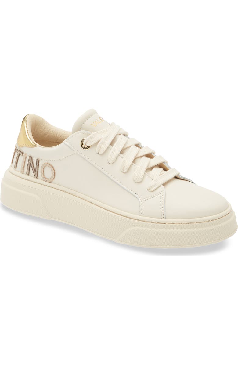 VALENTINO BY MARIO VALENTINO Alice Low Top Sneaker, Main, color, Cream Gold