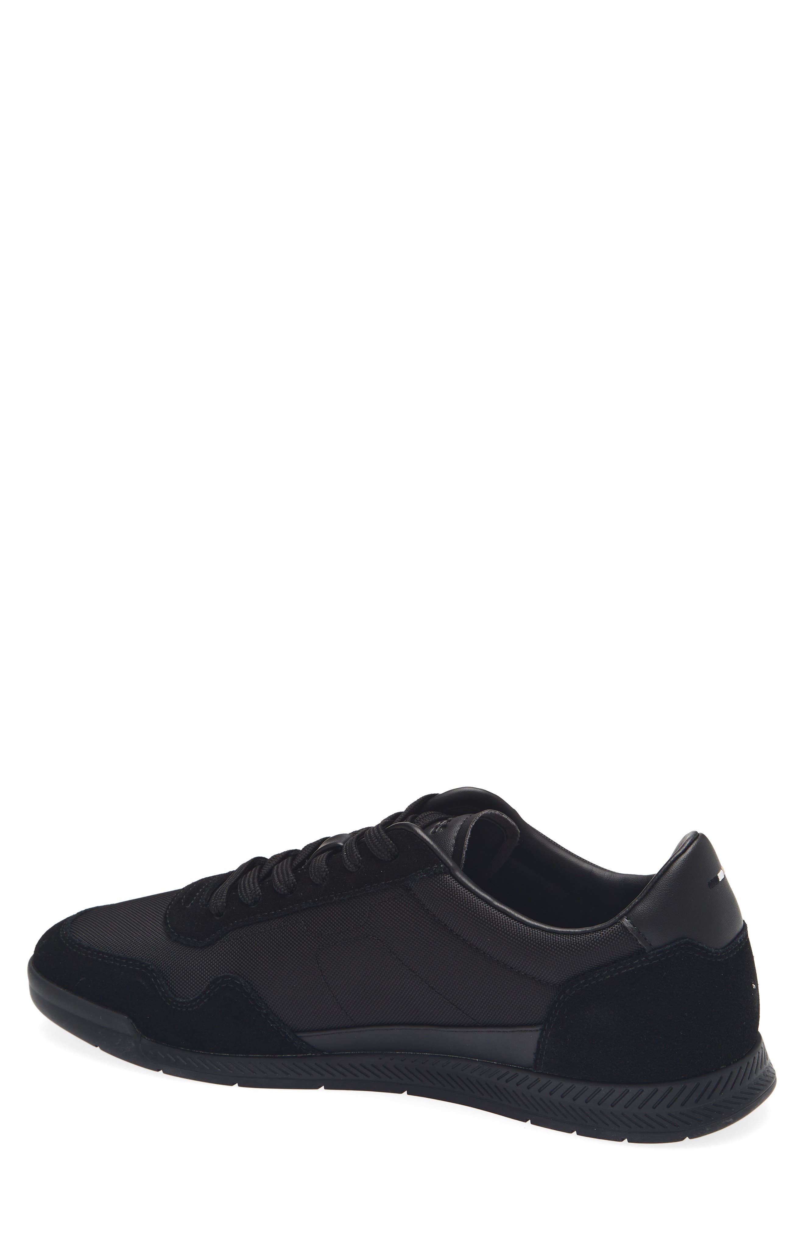 BOSS Titanium Low Top Sneaker, Alternate, color, Black