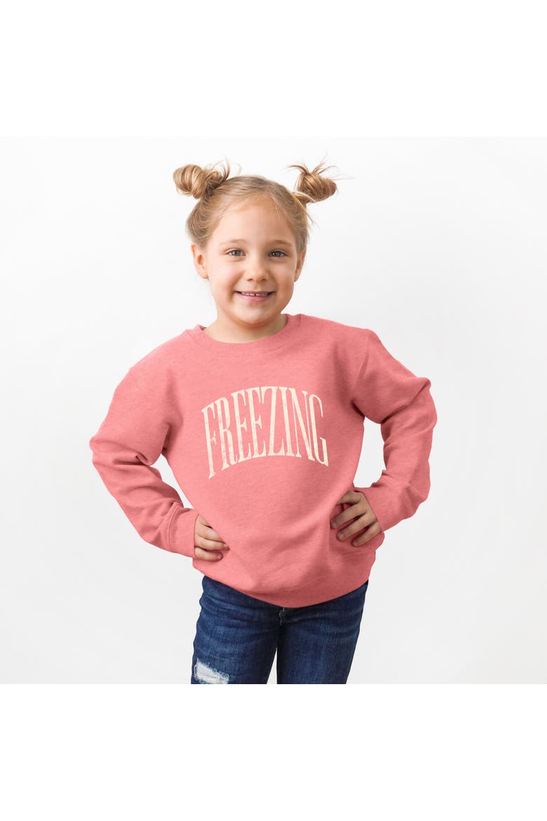 Freezing Arched Sweatshirt Toddler, Main, color, Mauve