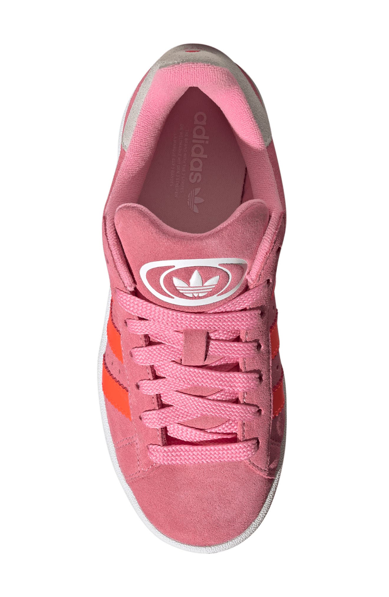 Kids' Campus 00s Sneaker, Alternate, color, BLISS PINK/ SOLAR RED/ WHITE