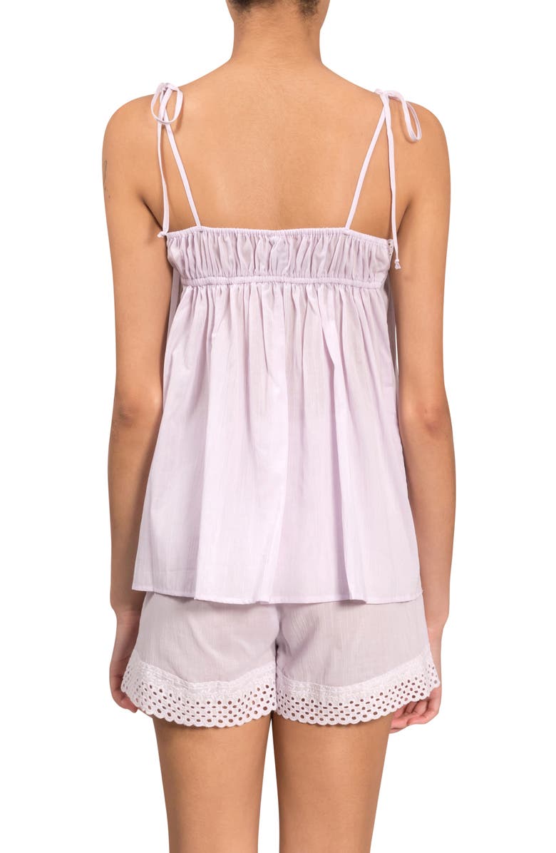 Everyday Ritual Ivy Poppy Short Pajamas, Alternate, color, Lavender