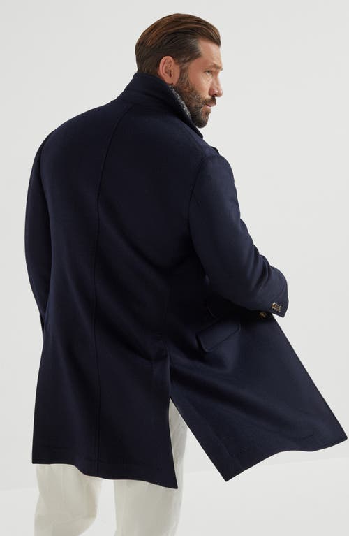 Brunello Cucinelli Cashmere Outwear Jacket Clothing In Blue